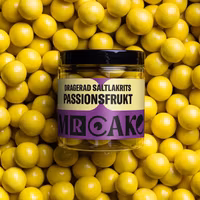 Mr Cake Salty Licorice Dragées, Passion Fruit - 140 grams