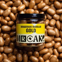 Mr Cake Almond Dragées, Gold Chocolate - 140 grams