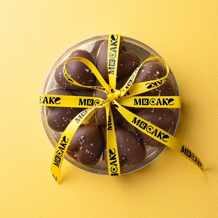 Mr Cake Melting Heart Chocolate Dipped Toffee With Sea Salt - 145 grams