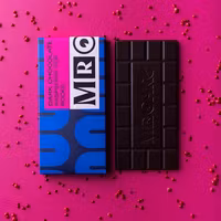 Mr Cake Dark Chocolate bar, Raspberry Pop Rocks - 95 grams