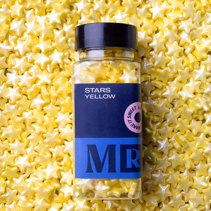 Mr Cake Sprinkles, Estrellas Amarillas - 85 gramos