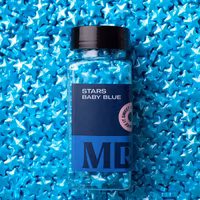 Mr Cake Sprinkles, Baby Blue Stars - 85 grams