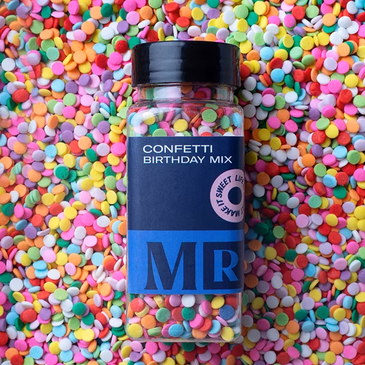 Mr Cake Sprinkles, Mélange de Confettis d'Anniversaire - 85 grammes