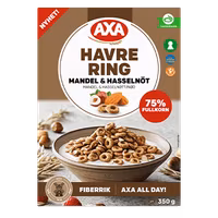Axa Oatmeal Rings, Almond & Hazelnut - 350 grams