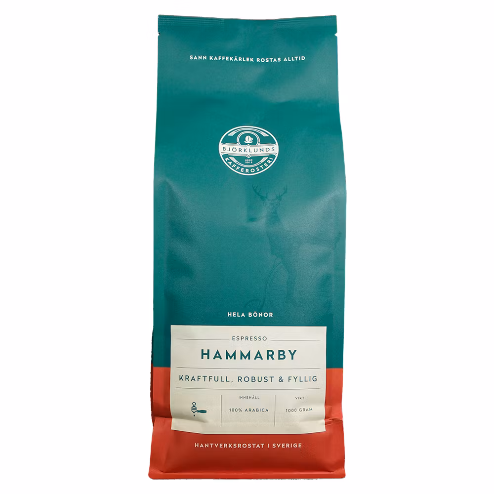 Björklunds Kafferosteri Hammarby Whole Beans - 1000 grams