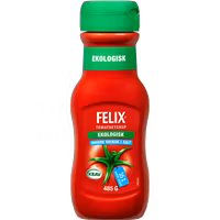 Felix Organic Ketchup, Less Sugar & Salt - 485 grams