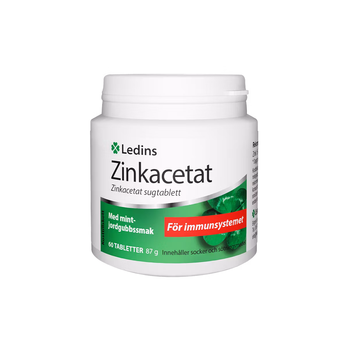 Ledins Zinkacetat - 60 lozenges