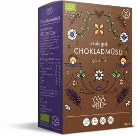 Muesli al cioccolato biologico senza glutine Ewalie - 445 grammi