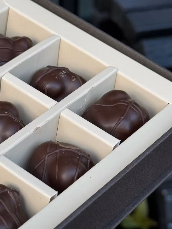 Chocolatte Triple Nut Dark Chocolate Pralines - 12 pcs