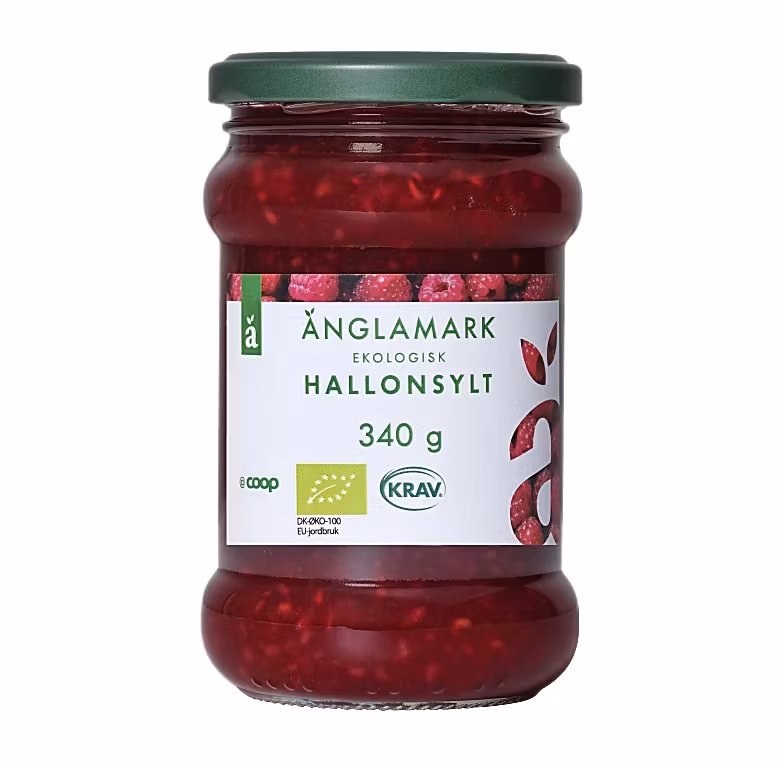 Änglamark Organic Raspberry Jam - 340 grams