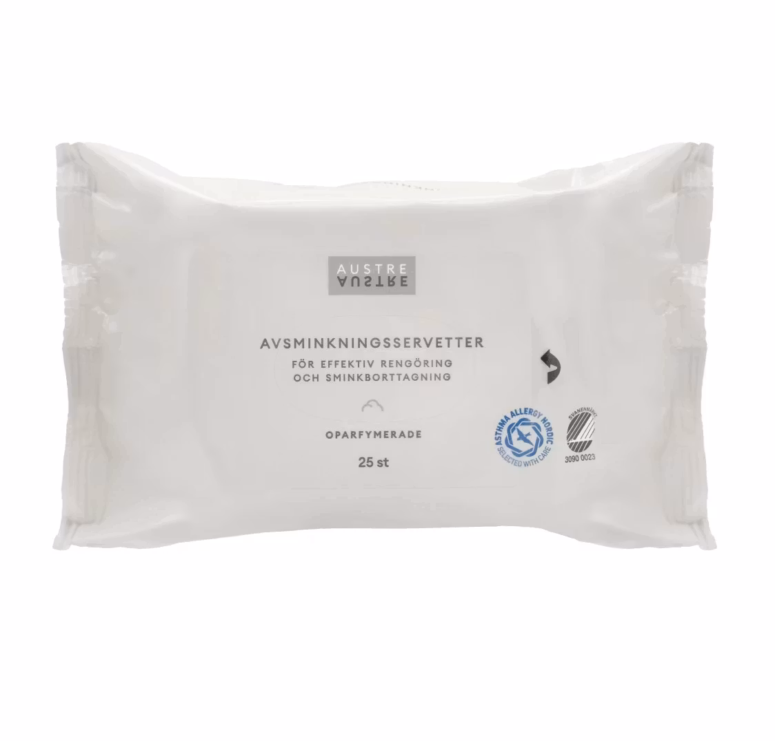AUSTRE  Makeup Remover Wipes - 25 pcs