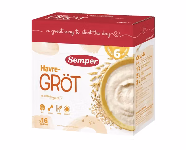 Płatki owsiane Semper 6 miesięcy - 480 gramów