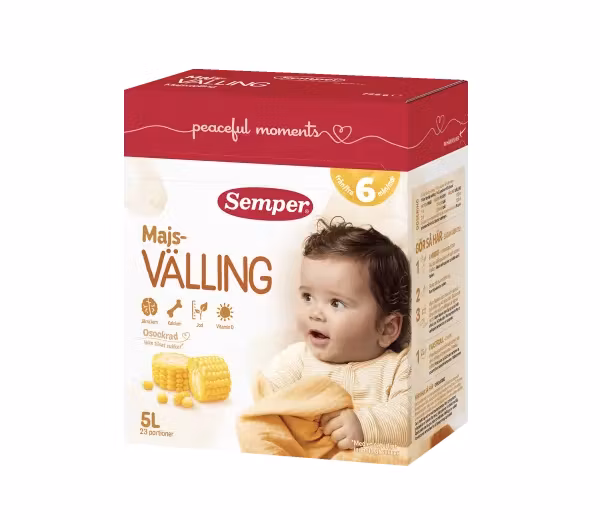 Gruau de maïs Semper 6 mois - 725 grammes