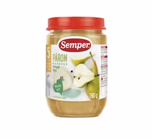 Semper Pear & Apple Puree, 5 Months - 190 grams