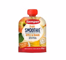 Semper Fruit Smoothie, Apple & Banana 6 Months - 90 grams