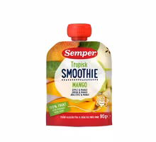 Semper Tropical Smoothie, Apple & Mango 6 Months - 90 grams