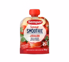 Semper Summer Smoothie, Apple & Strawberry, 6 Months - 90 grams