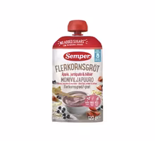 Semper Multi-grain Porridge, Apple, Strawberry & Blueberry 6 Months - 120 grams