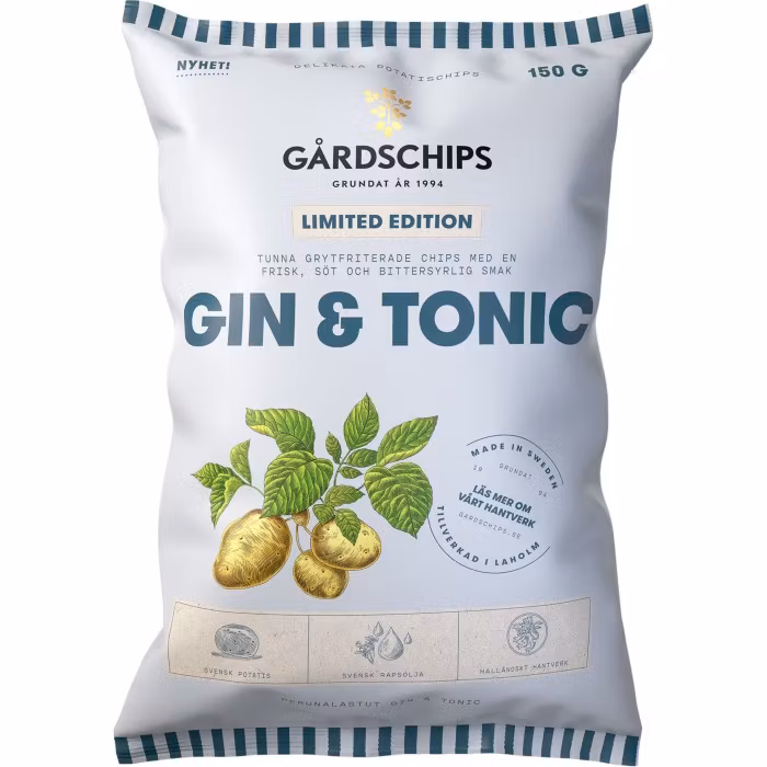 Gårdschips Gin & Tonic Edición Limitada - 150 gramos