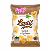 Green Star Lentil Hearts, Truffle & Tasty Cheese - 100 grams
