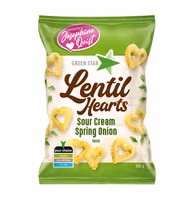 Green Star Lentil Hearts, Sour Cream & Spring Onion - 100 grams
