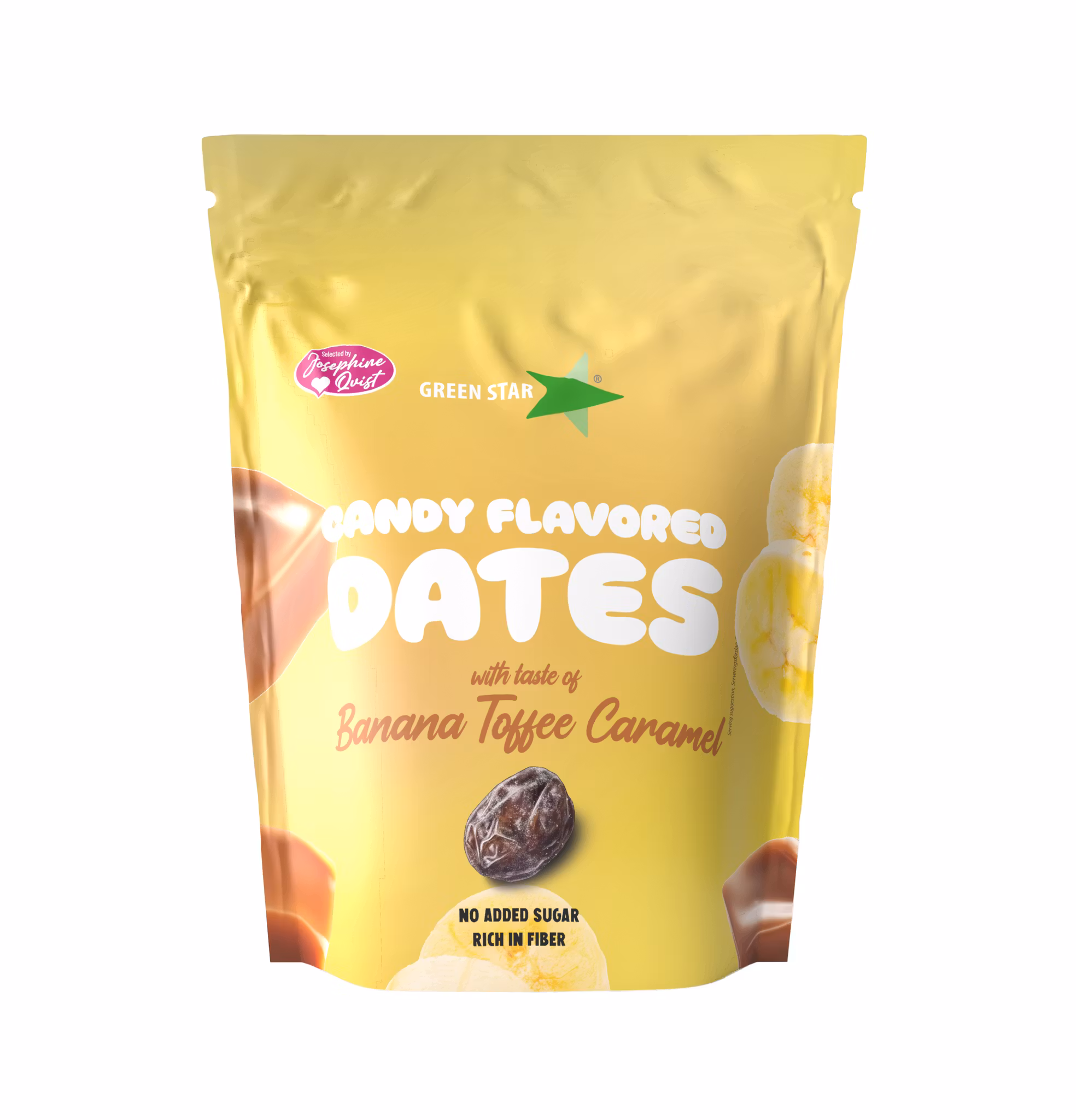 Green Star Candy Datteln, Bananen-Toffee-Karamell - 90 Gramm