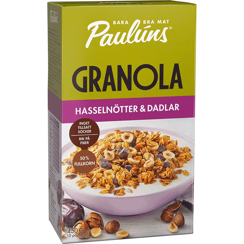 Paulúns Granola Avellanas y Dátiles - 450 gramos