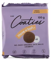 Coaties Have a Ball, Licorice - 100 grams