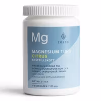 Zoeco Magnesium 125 mg, Citrus - 60 Chewable Tablets