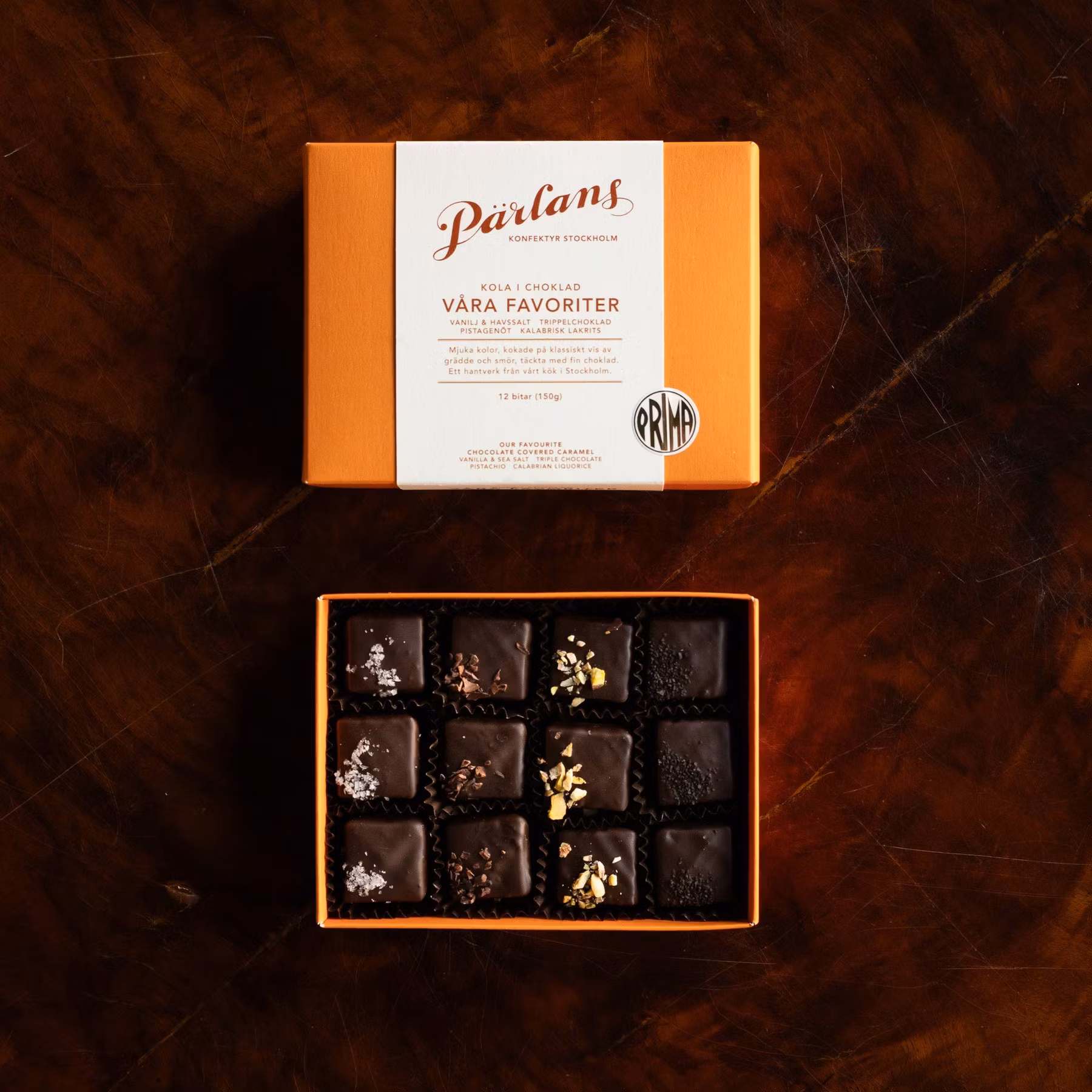 Pärlans Konfektyr Caramelle ricoperte di cioccolato, i nostri preferiti - 12 pz