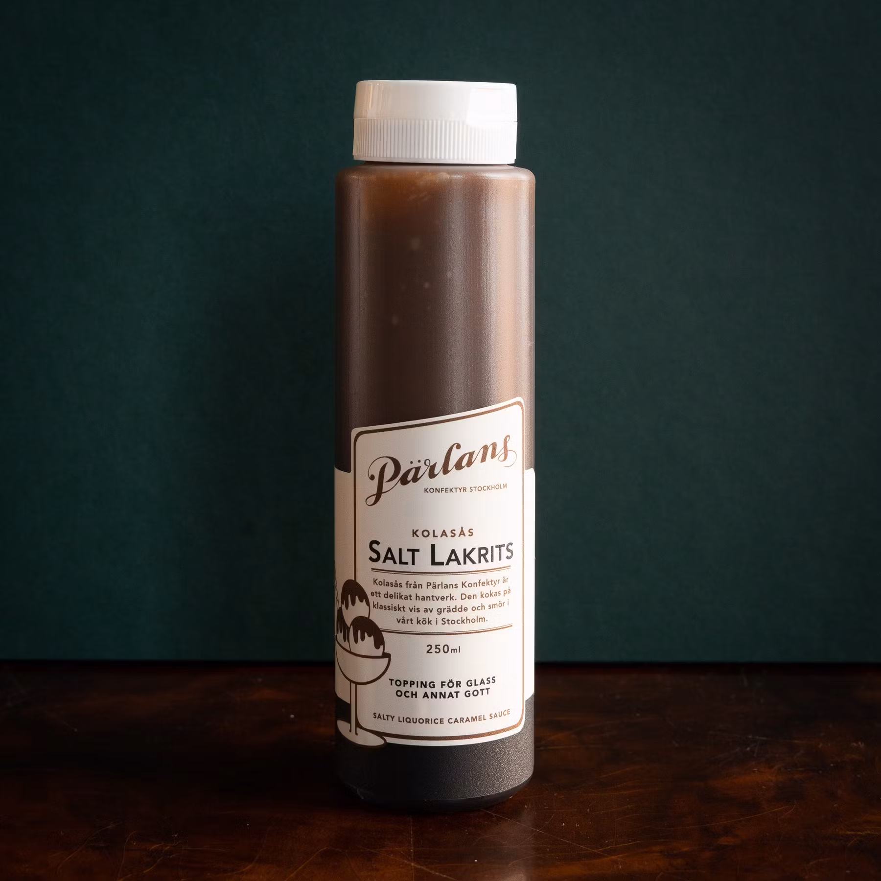 Pärlans Konfektyr Caramel Sauce, Salty Liquorice Squeeze - 250 ml