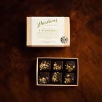 Pärlans Konfektyr Chocolate Covered Caramel, Pistachio - 6 pieces