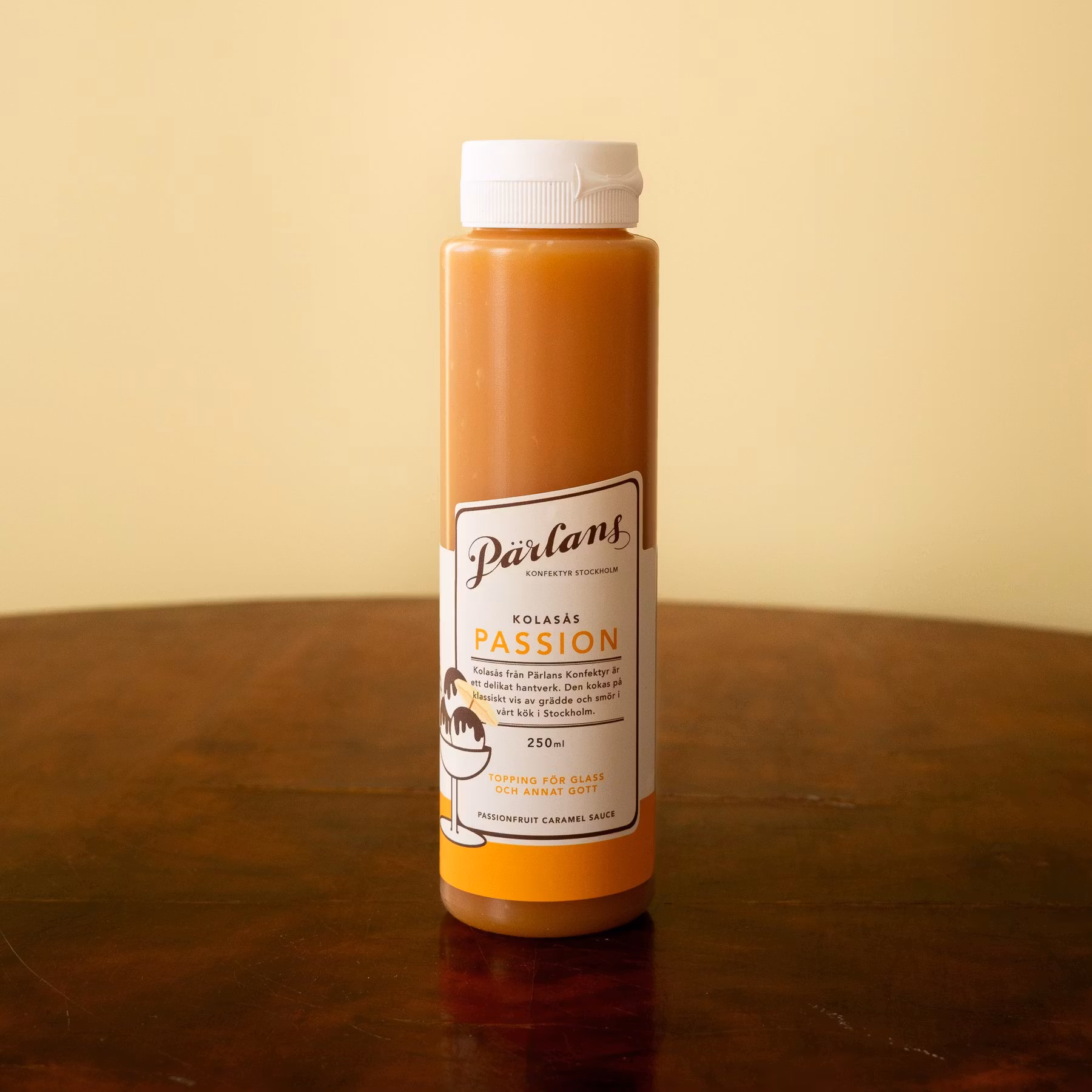 Pärlans Konfektyr Caramel Sauce, Passionfruit Squeeze - 250 ml