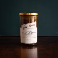 Pärlans Konfektyr Caramel Sauce, Salty Liquorice Jar - 300 grams