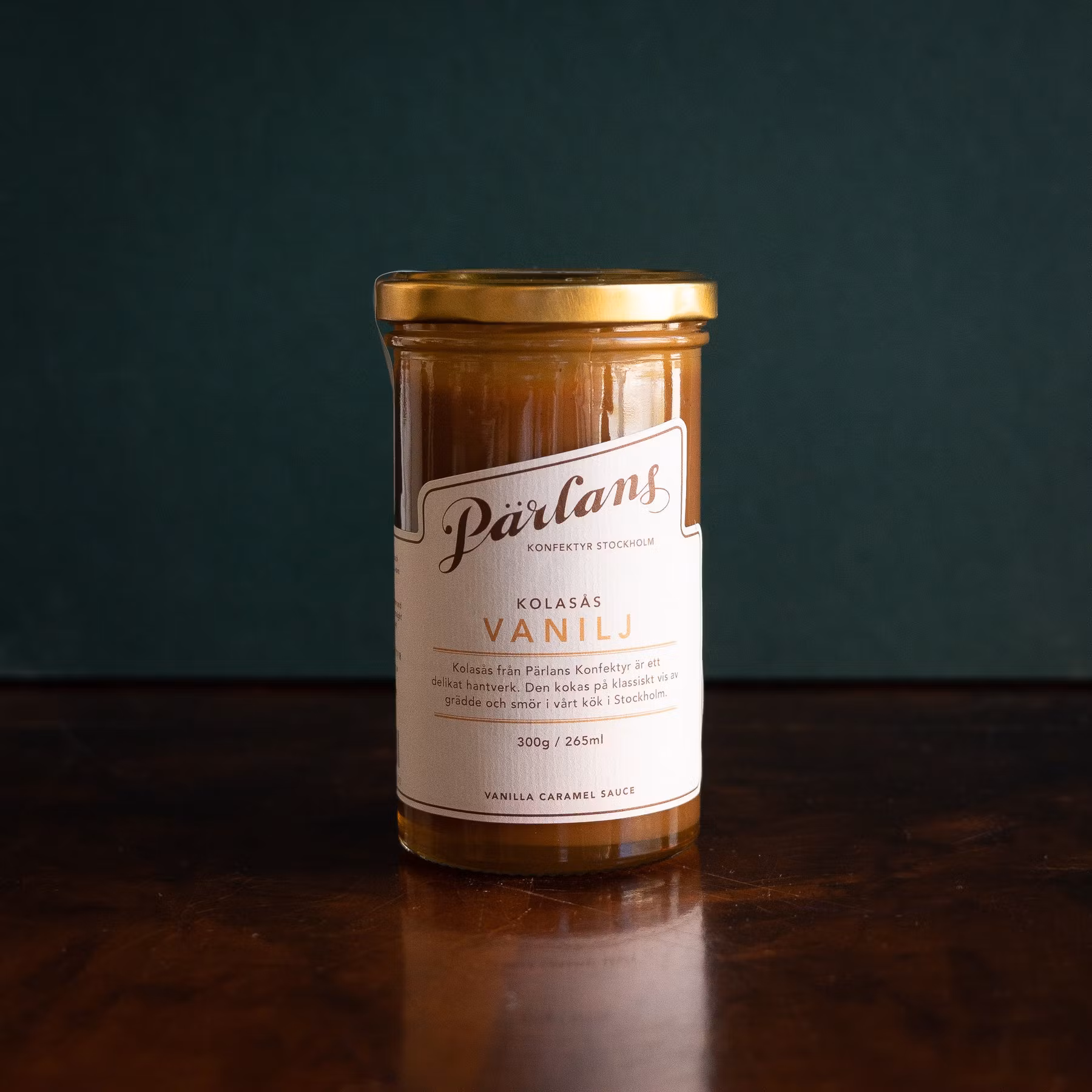 Pärlans Konfektyr Caramel Sauce, Vanilla Jar - 265 ml