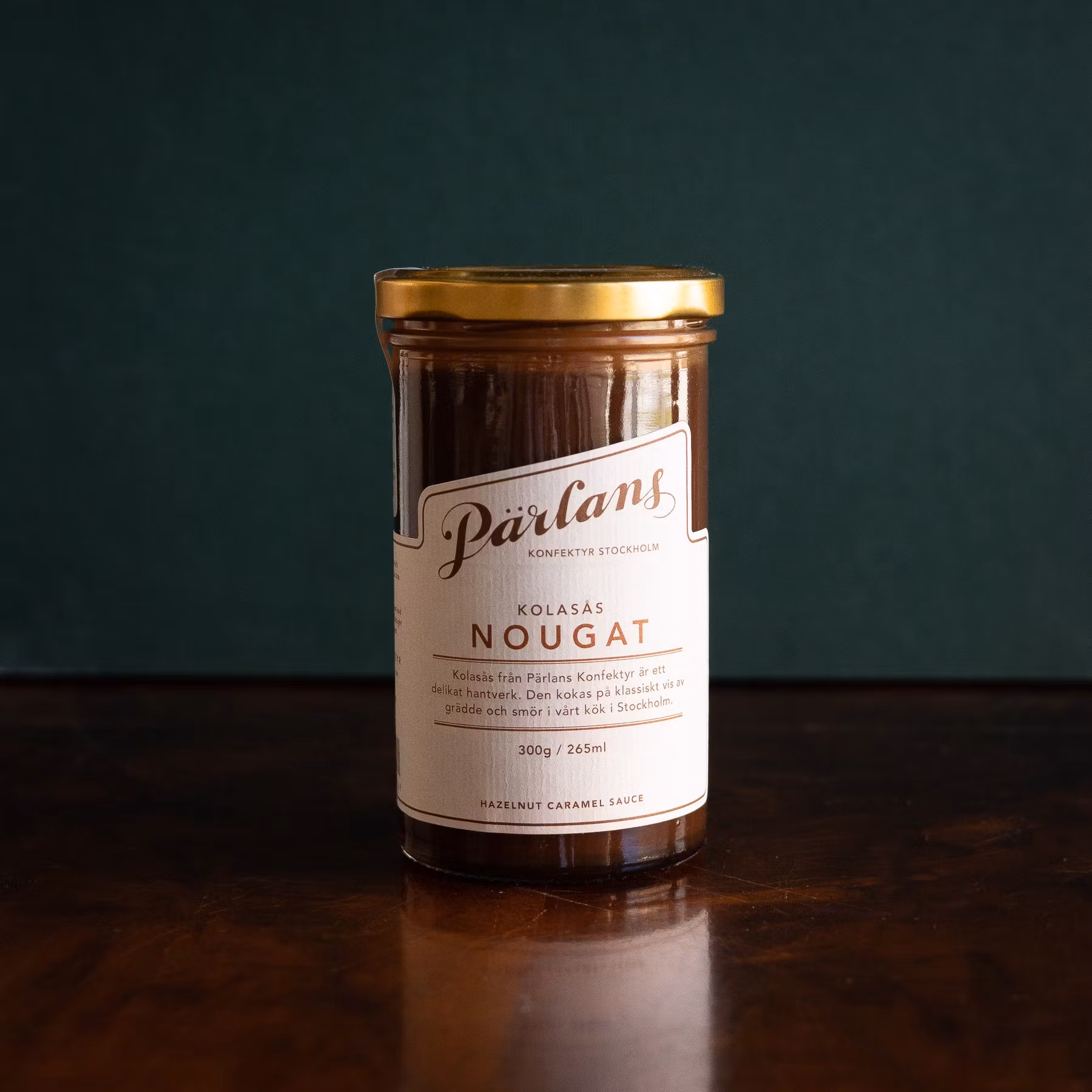 Pärlans Konfektyr Caramel Sauce, Hazelnut Jar - 265 ml