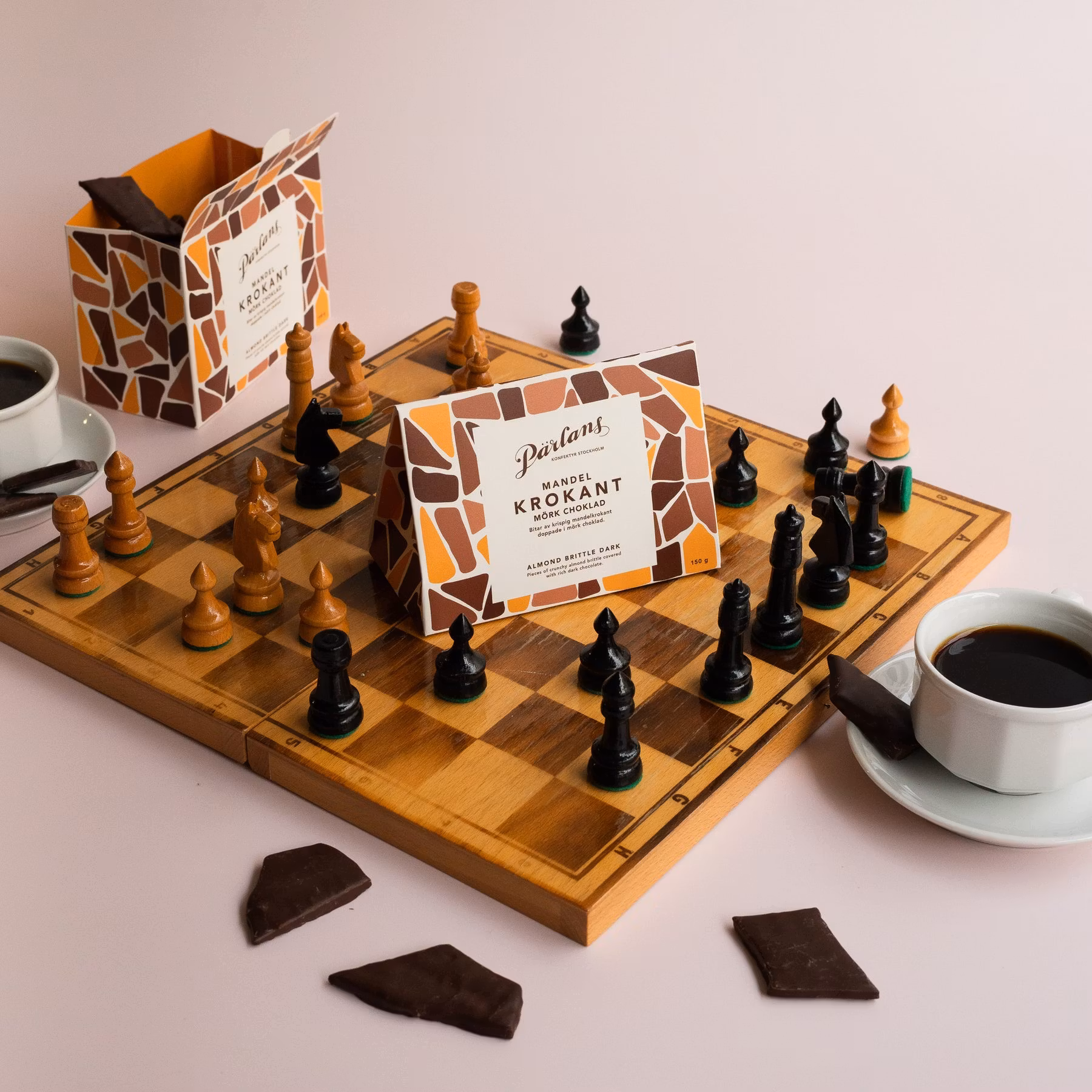 Pärlans Konfektyr Brittle, Almond Dark Chocolate - 150 grams