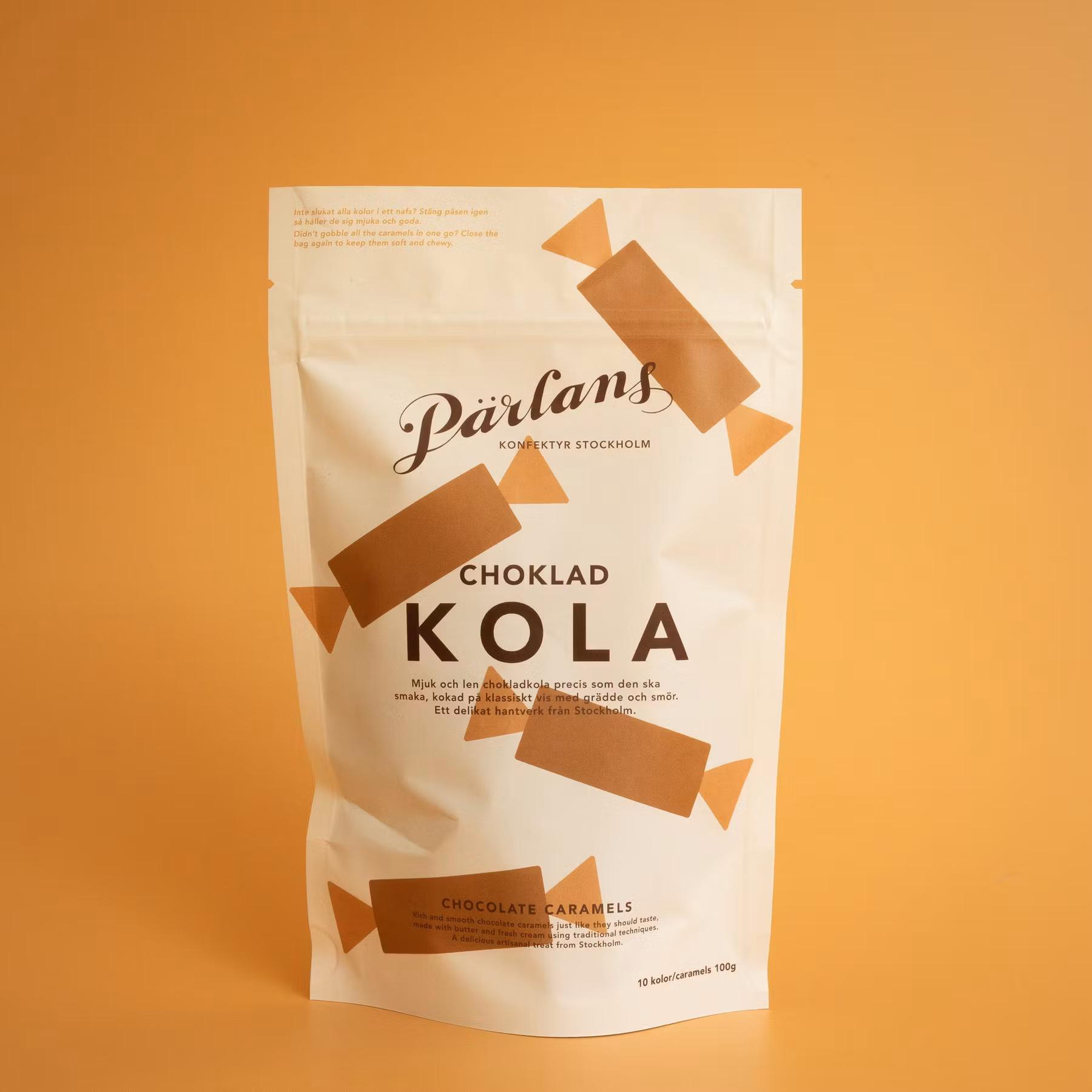 Pärlans Konfektyr Caramels, Chocolate - 10 pcs