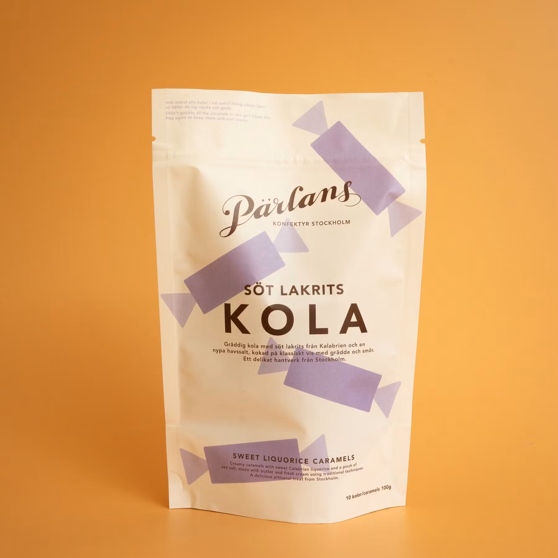 Pärlans Konfektyr Caramels, Sweet Licorice - 10 pcs