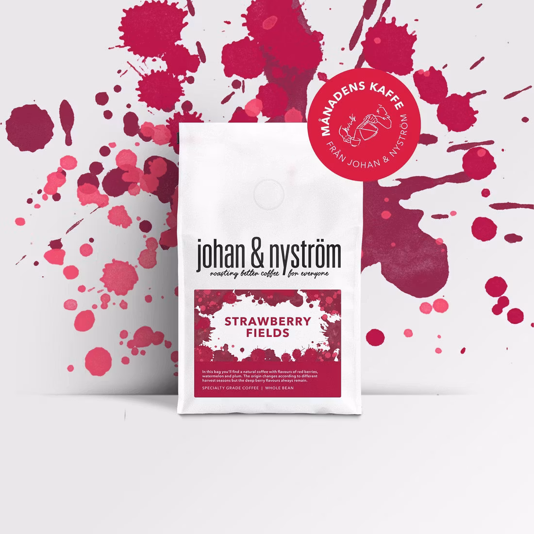 Johan & Nyström Strawberry Fields, Whole Beans - 250 grams