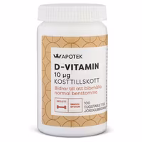 Kronans Pharmacy Vitamin D 10 µg, Strawberry - 100 chewable tablets