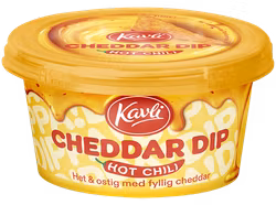 Kavli Soft Cheese Dip, Cheddar Hot Chili - 185 grams