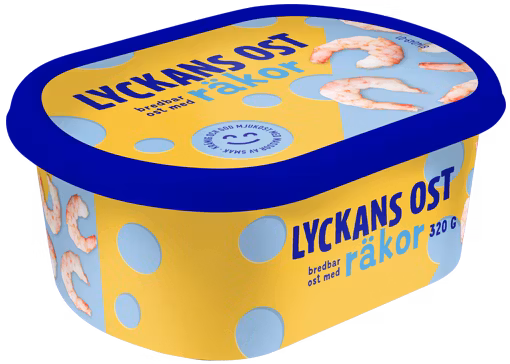Kavli Weichkäseaufstrich, Garnelen „Lyckans Ost“ – 320 Gramm