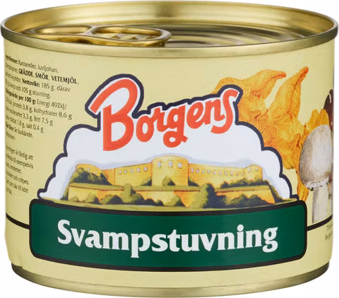 Funghi stufati in crema Borgens - 200 grammi