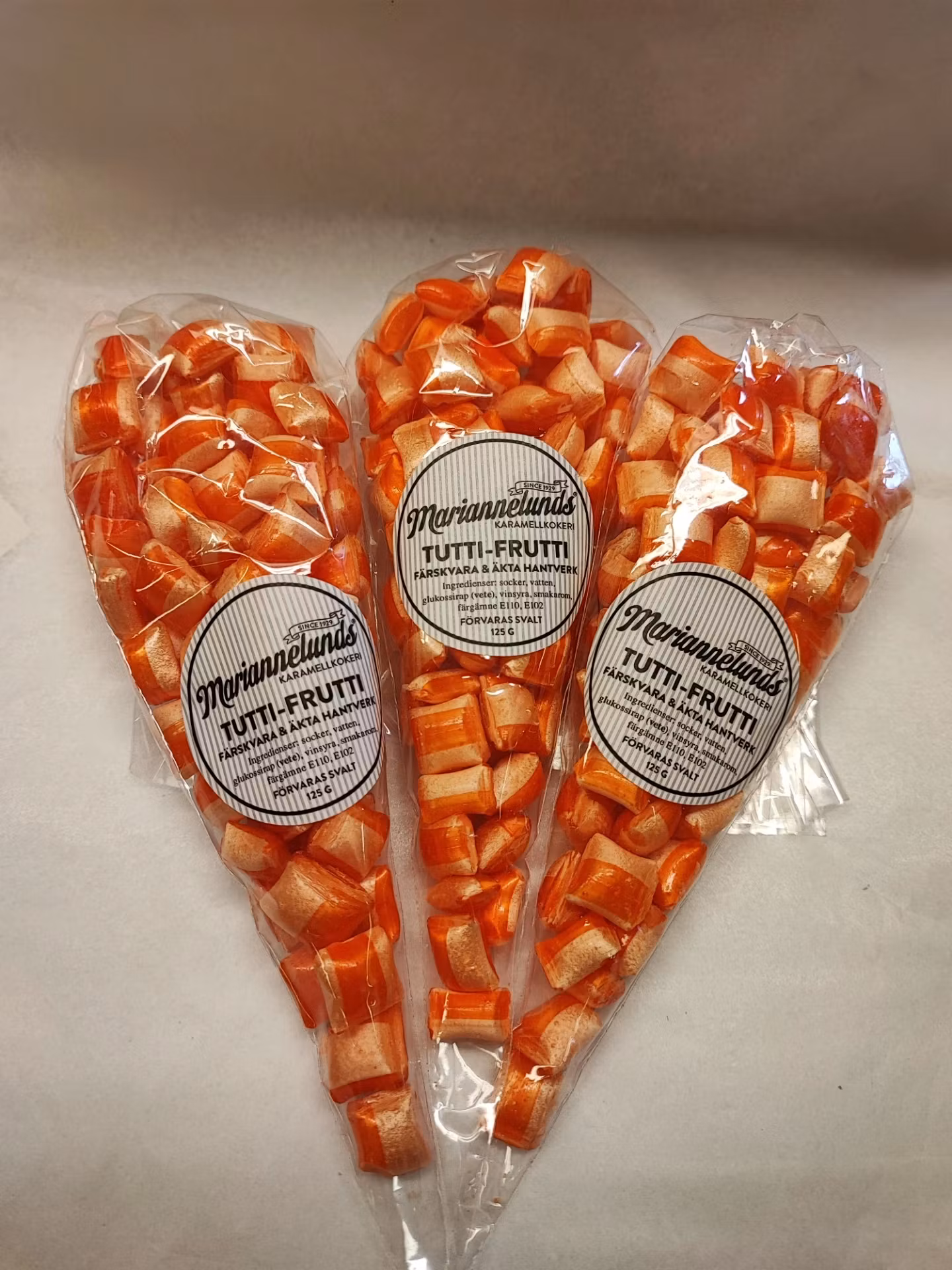 Mariannelunds Karamellkokeri Tutti-Frutti Caramels - 125 grammi