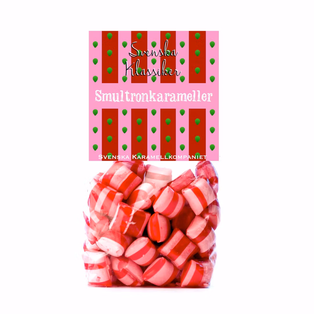 Karamellkompaniet Wild Strawberry Caramels - 170 grams