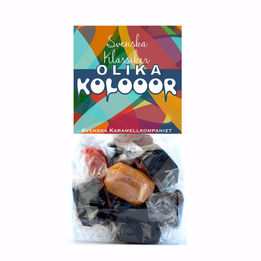 Karamellkompaniet "Olika kolooor", Toffee Mix - 120 grammes