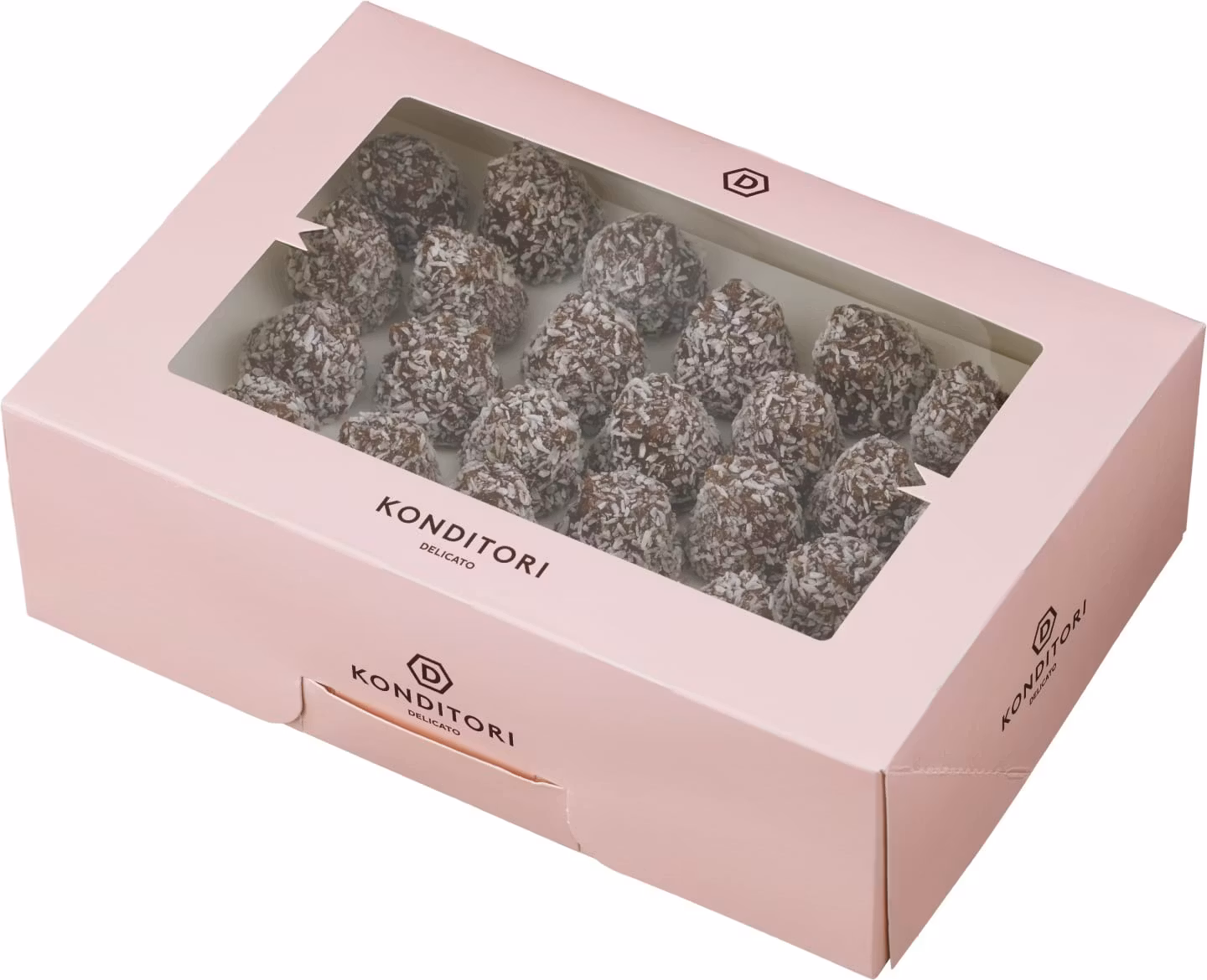 Delicato Delicatoboll Mini, Frambuesa - 48 piezas