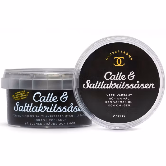 Cederströms "Calle & Saltlakritssåsen" Salty Licorice Sauce - 230g