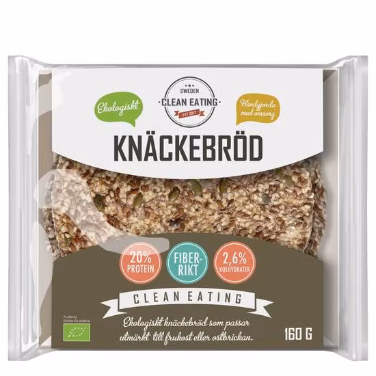 Clean Eating Organic Crispbread - 160 grams